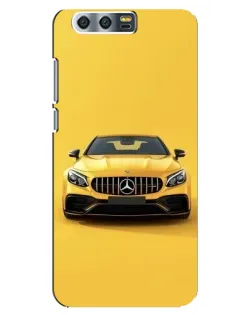 Чехол для Huawei Honor 9 (Glory 9, STF) с картинкой «Желтый Mercedes GT»