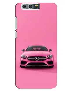 Чехол для Huawei Honor 9 (Glory 9, STF) с картинкой «Розовый Mercedes AMG»