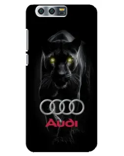 Чехол для Huawei Honor 9 (Glory 9, STF) с картинкой «Пантера и Audi»
