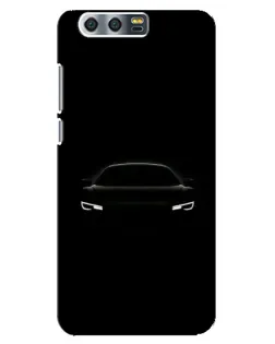Чехол для Huawei Honor 9 (Glory 9, STF) с картинкой «Взгляд Audi в темноте»