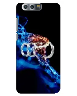 Чехол для Huawei Honor 9 (Glory 9, STF) с картинкой «Энергия лого Audi»