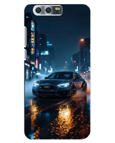 Чехол для Huawei Honor 9 (Glory 9, STF) с картинкой «Ночной город и Audi» Чехол для Huawei Honor 9 (Glory 9, STF) с картинкой «Ночной город и Audi»