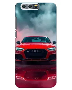Чехол для Huawei Honor 9 (Glory 9, STF) с картинкой «Audi RS — красный стиль»