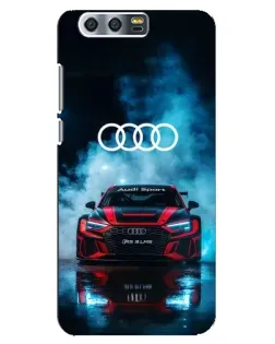 Чехол для Huawei Honor 9 (Glory 9, STF) с картинкой «Audi Sport — неон»