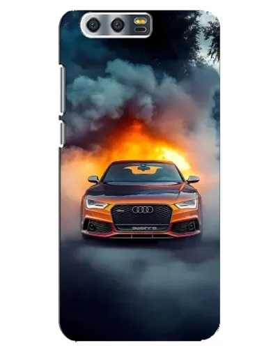 Чехол для Huawei Honor 9 (Glory 9, STF) с картинкой «Audi в огненном дыму» Чехол для Huawei Honor 9 (Glory 9, STF) с картинкой «Audi в огненном дыму»