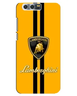 Чехол для Huawei Honor 9 (Glory 9, STF) с картинкой «Lamborghini Stripe желтый»