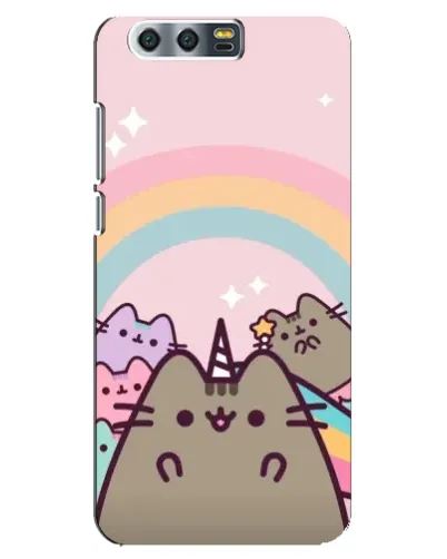 Чехол для Huawei Honor 9 (Glory 9, STF) с картинкой «Единорог Pusheen» Чехол для Huawei Honor 9 (Glory 9, STF) с картинкой «Единорог Pusheen»