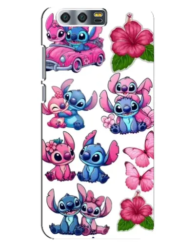 Чехол для Huawei Honor 9 (Glory 9, STF) с картинкой «Стикеры Stitch и Angel» Чехол для Huawei Honor 9 (Glory 9, STF) с картинкой «Стикеры Stitch и Angel»