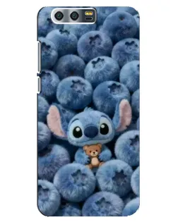 Чехол для Huawei Honor 9 (Glory 9, STF) с картинкой «Стич и голубика» Чехол для Huawei Honor 9 (Glory 9, STF) с картинкой «Стич и голубика»