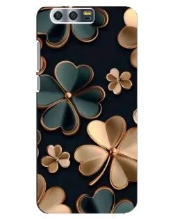 Чехол для Huawei Honor 9 (Glory 9, STF) с картинкой «Клевер в золоте» Чехол для Huawei Honor 9 (Glory 9, STF) с картинкой «Клевер в золоте»