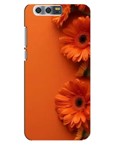 Чехол для Huawei Honor 9 (Glory 9, STF) с картинкой «Оранжевые герберы»
