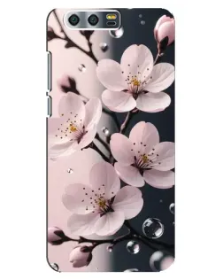 Чехол для Huawei Honor 9 (Glory 9, STF) с картинкой «Нежная сакура и капли» Чехол для Huawei Honor 9 (Glory 9, STF) с картинкой «Нежная сакура и капли»