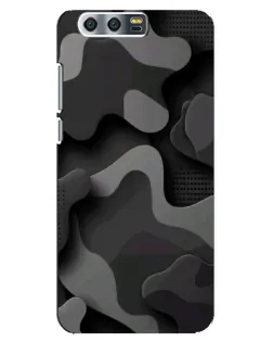 Чехол для Huawei Honor 9 (Glory 9, STF) с картинкой «Темный абстрактный камуфляж» Чехол для Huawei Honor 9 (Glory 9, STF) с картинкой «Темный абстрактный камуфляж»