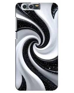 Чехол для Huawei Honor 9 (Glory 9, STF) с картинкой «Черно-белая спираль» Чехол для Huawei Honor 9 (Glory 9, STF) с картинкой «Черно-белая спираль»
