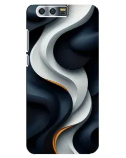 Чехол для Huawei Honor 9 (Glory 9, STF) с картинкой «Объемные черно-белые ленты» Чехол для Huawei Honor 9 (Glory 9, STF) с картинкой «Объемные черно-белые ленты»