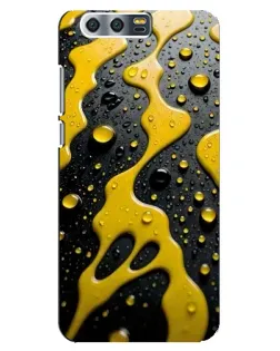 Чехол для Huawei Honor 9 (Glory 9, STF) с картинкой «Жидкое желтое золото»