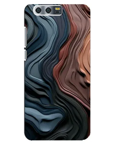 Чехол для Huawei Honor 9 (Glory 9, STF) с картинкой «Цветные волны каньона»