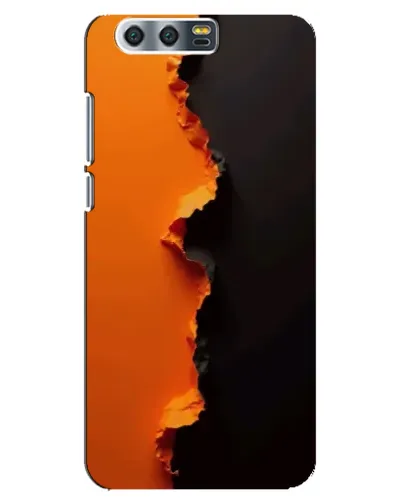 Чехол для Huawei Honor 9 (Glory 9, STF) с картинкой «Оранжевый разлом»
