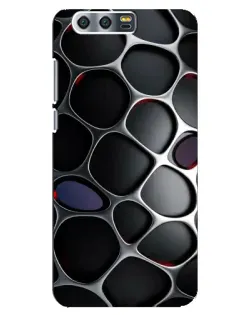 Чехол для Huawei Honor 9 (Glory 9, STF) с картинкой «Объемная темная решетка»