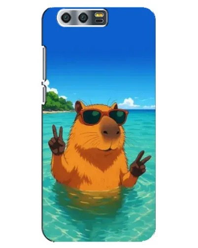 Чехол для Huawei Honor 9 (Glory 9, STF) с картинкой «Морская капибара» Чехол для Huawei Honor 9 (Glory 9, STF) с картинкой «Морская капибара»