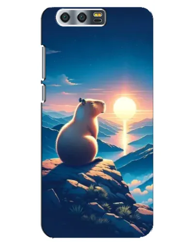 Чехол для Huawei Honor 9 (Glory 9, STF) с картинкой «Закат солнца с капибарой» Чехол для Huawei Honor 9 (Glory 9, STF) с картинкой «Закат солнца с капибарой»