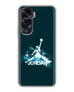 Чохол для Huawei Honor 90 Lite з картинкою «Jordan Blue Fire»