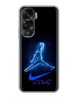 Чохол для Huawei Honor 90 Lite з картинкою «Jordan Neon Blue»