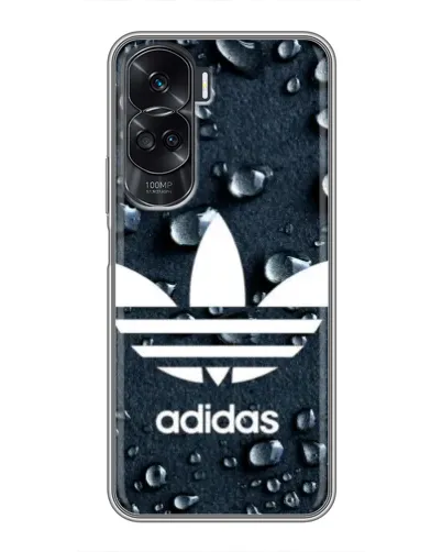 Чехол для Huawei Honor 90 Lite с картинкой «Adidas Trefoil Blue» Чехол для Huawei Honor 90 Lite с картинкой «Adidas Trefoil Blue»