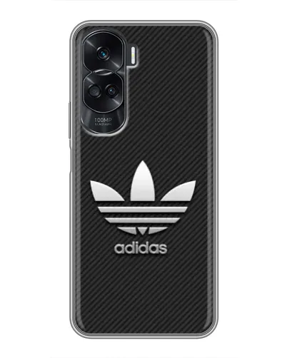 Чехол для Huawei Honor 90 Lite с картинкой «Adidas Карбоновая текстура» Чехол для Huawei Honor 90 Lite с картинкой «Adidas Карбоновая текстура»