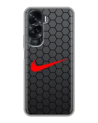 Чехол для Huawei Honor 90 Lite с картинкой «Nike — карбоновая сетка»
