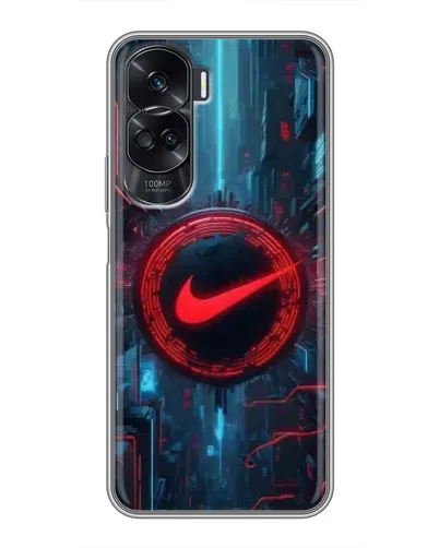 Чехол для Huawei Honor 90 Lite с картинкой «Техногенный стиль Nike»