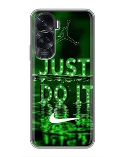 Чехол для Huawei Honor 90 Lite с картинкой «Зеленый неоновый Nike»