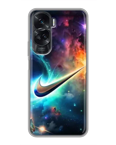 Чехол для Huawei Honor 90 Lite с картинкой «Космический Nike Swoosh»
