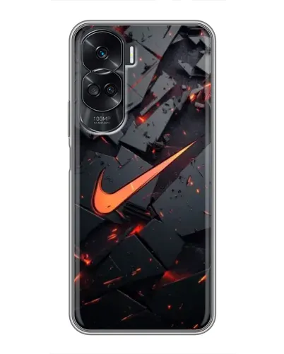Чехол для Huawei Honor 90 Lite с картинкой «Nike — эффект разломов»