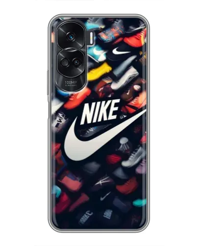 Чехол для Huawei Honor 90 Lite с картинкой «Коллекция кроссовок Nike»