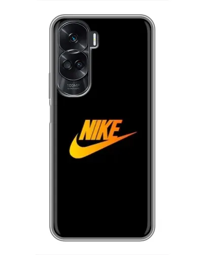 Чехол для Huawei Honor 90 Lite с картинкой «Золотой логотип Nike»