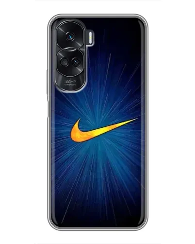 Чехол для Huawei Honor 90 Lite с картинкой «Синий пульс Nike» Чехол для Huawei Honor 90 Lite с картинкой «Синий пульс Nike»