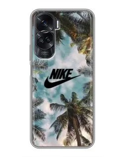 Чехол для Huawei Honor 90 Lite с картинкой «Тропический принт Nike»