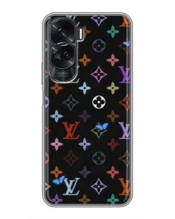 Чохол для Huawei Honor 90 Lite з картинкою «Кольорова монограма LV»