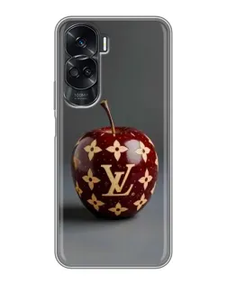 Чохол для Huawei Honor 90 Lite з картинкою «Червоне яблуко LV»