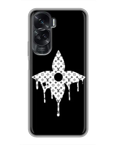Чохол для Huawei Honor 90 Lite з картинкою «Квіткова монограма»