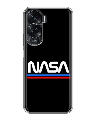 Чехол для Huawei Honor 90 Lite с картинкой «NASA — классика Red Blue»
