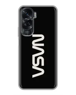 Чохол для Huawei Honor 90 Lite з картинкою «NASA — вертикальний логотип» Чохол для Huawei Honor 90 Lite з картинкою «NASA — вертикальний логотип»
