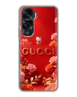 Чехол для Huawei Honor 90 Lite с картинкой «Gucci — золотой сад»