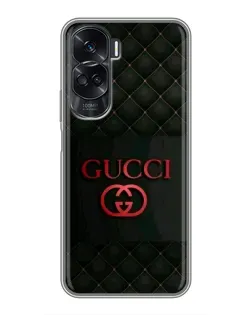 Чехол для Huawei Honor 90 Lite с картинкой «Gucci — стеганый черный»