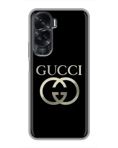Чехол для Huawei Honor 90 Lite с картинкой «Gucci — золото на черном» Чехол для Huawei Honor 90 Lite с картинкой «Gucci — золото на черном»