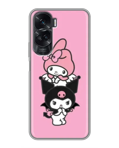 Чехол для Huawei Honor 90 Lite с картинкой «My Melody и Kuromi» Чехол для Huawei Honor 90 Lite с картинкой «My Melody и Kuromi»