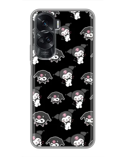 Чехол для Huawei Honor 90 Lite с картинкой «Черный паттерн Kuromi» Чехол для Huawei Honor 90 Lite с картинкой «Черный паттерн Kuromi»