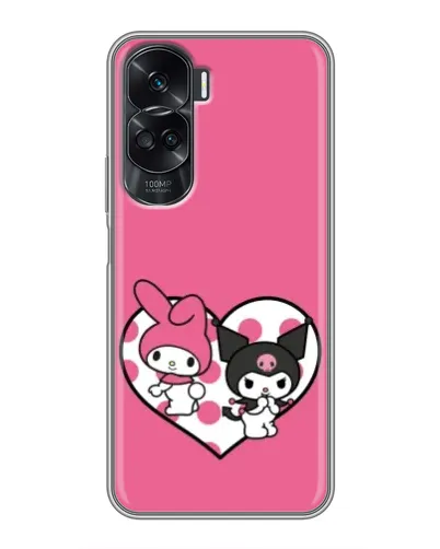 Чехол для Huawei Honor 90 Lite с картинкой «Kuromi и My Melody» Чехол для Huawei Honor 90 Lite с картинкой «Kuromi и My Melody»
