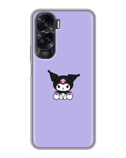 Чехол для Huawei Honor 90 Lite с картинкой «Kuromi — фиолетовый минимализм» Чехол для Huawei Honor 90 Lite с картинкой «Kuromi — фиолетовый минимализм»